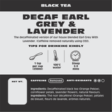 Decaf Earl Grey With Lavender - Black Tea