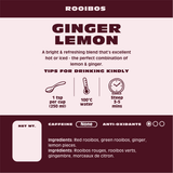 Ginger Lemon - Rooibos Tea